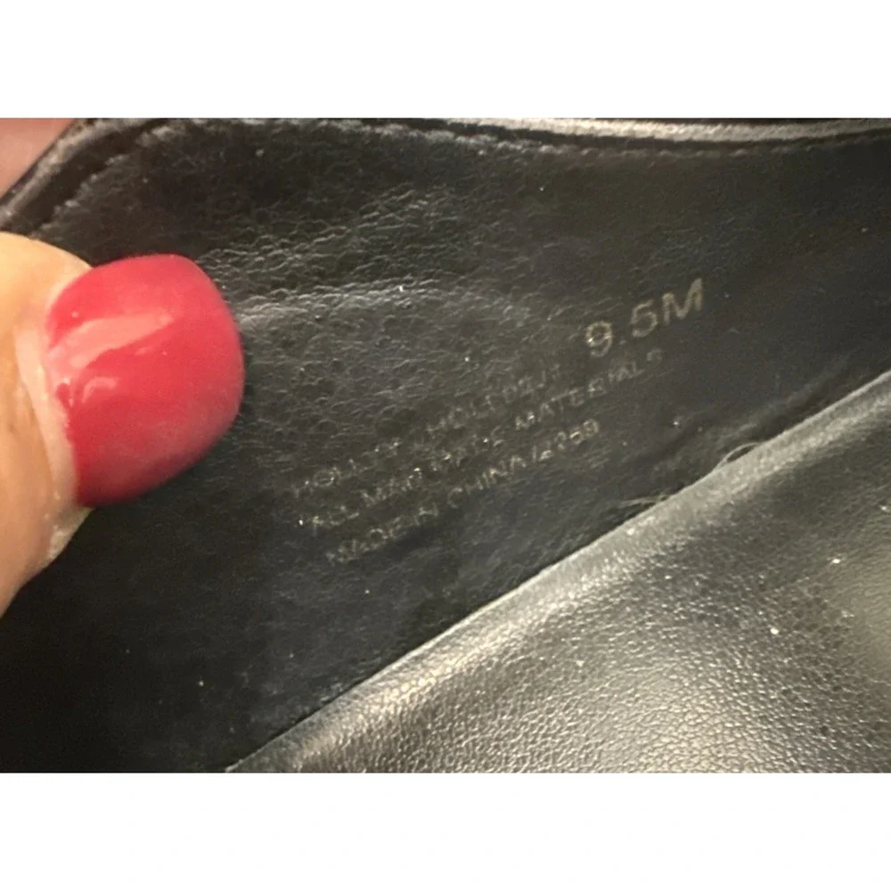Steve MADDEN NYC Lug Sole Chunky Mary Jane‎ Black Y2K Goth Sz 9.5 Faux Patent